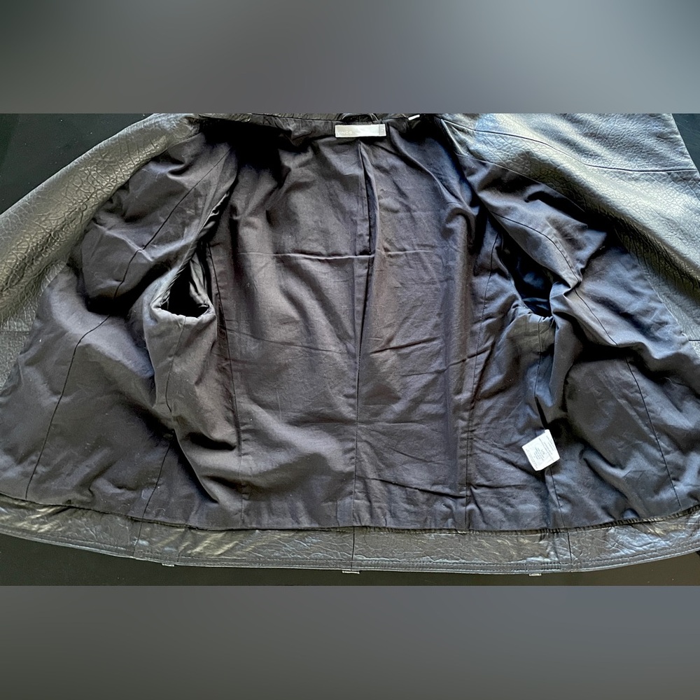 Vince Lamb Leather Biker Jacket Size Large - Picture 8 of 16